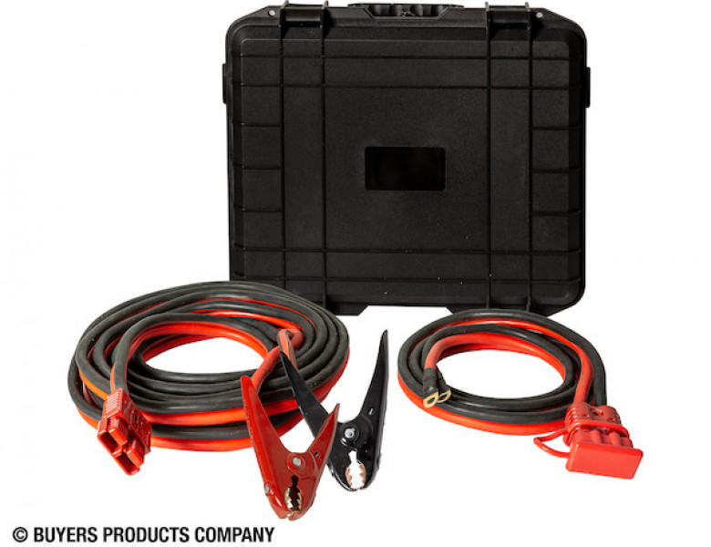 Image of 32.5 Foot Long Booster Cables with Red Quick Connect - 800 Amp from Buyers Products. Part number: 5601032