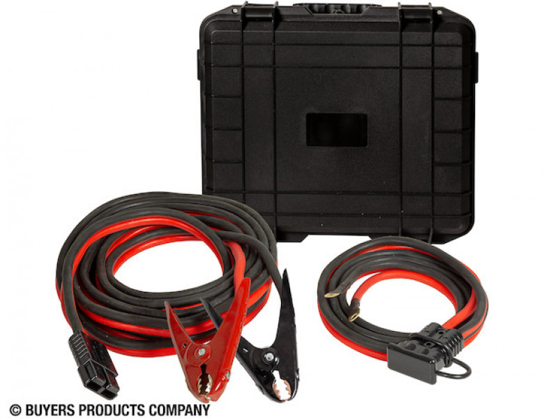 Image of 32.5 Foot Long Booster Cables with Black Quick Connect - 1000 Amp from Buyers Products. Part number: 5601033