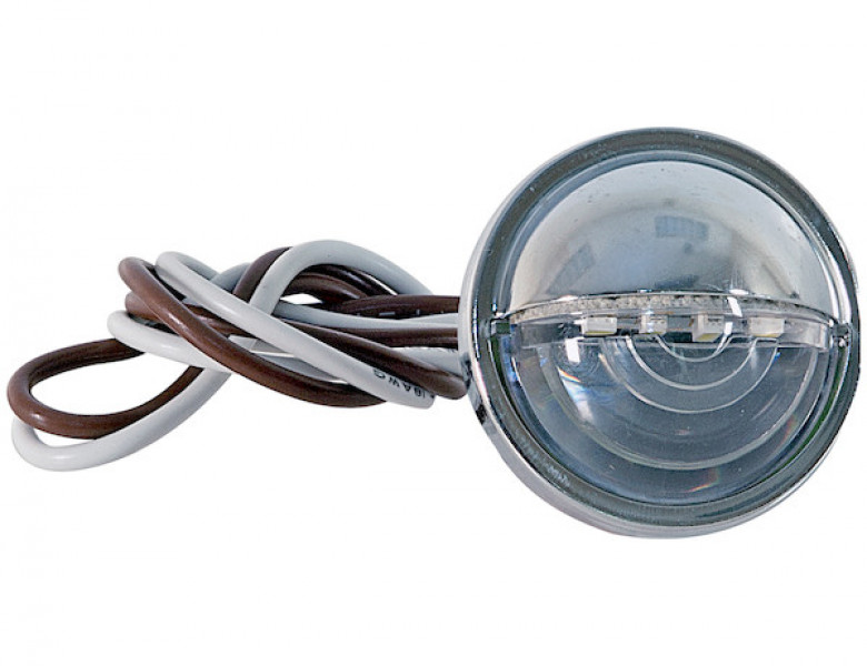 Image of 1.5 Inch Clear Round License/Utility Light With 4 LED from Buyers Products. Part number: 5621534