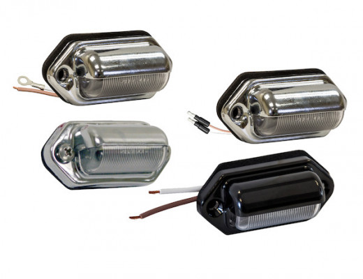 Image of 2 Inch License/Utility Light with 2 LEDs and Stripped Leads from Buyers Products. Part number: 5622032