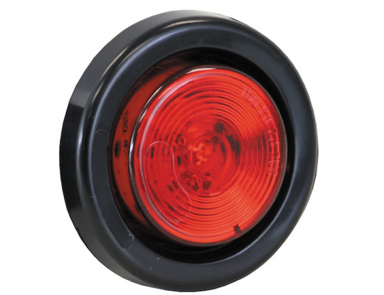 Image of 2 Inch Red Round Marker/Clearance Light Kit With 1 LED (PL-10 Connection, Includes Grommet and Plug) from Buyers Products. Part number: 5622101