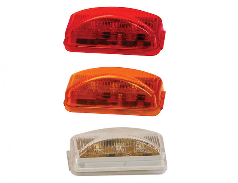 Image of 2.5 Inch Red Surface Mount Marker Light With 3 LED from Buyers Products. Part number: 5622104