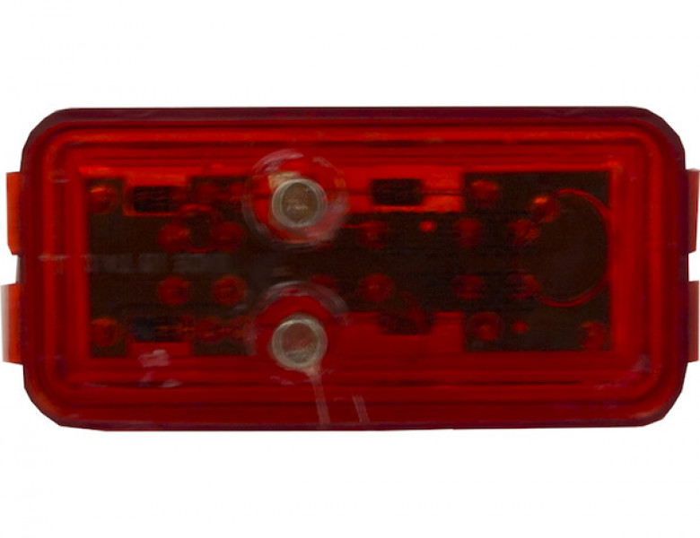 Image of 2.5 Inch Red Surface Mount Marker Light With 3 LED from Buyers Products. Part number: 5622104