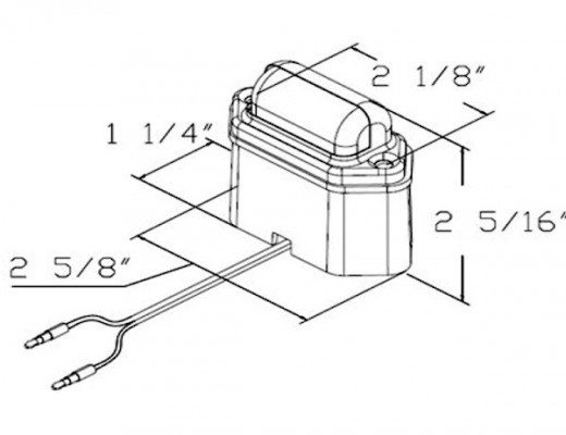 Image of 2 Inch Surface Mount License/Utility Light Kit With 2 LED from Buyers Products. Part number: 5622134