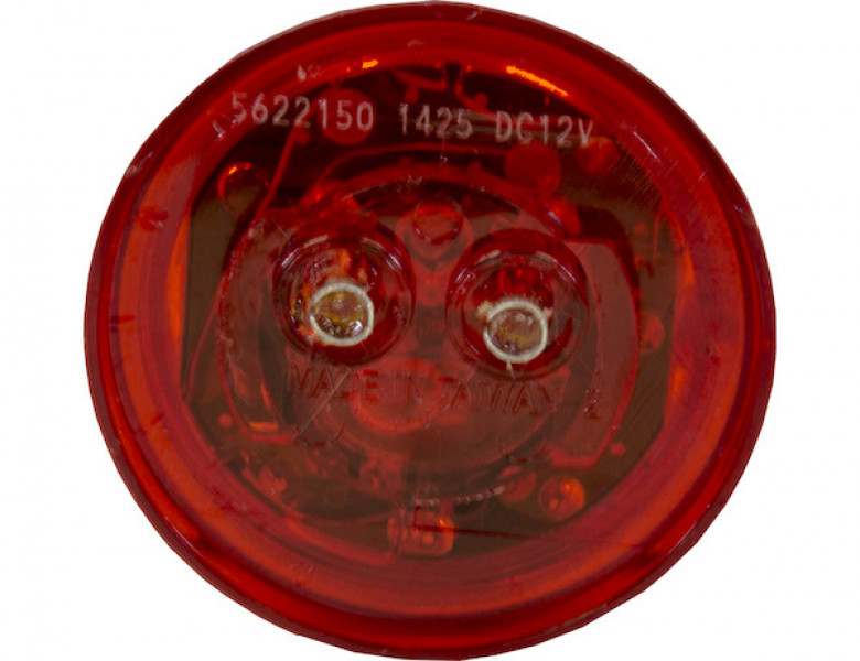 Image of 2 Inch Red Round Marker/Clearance Light With 1 LED from Buyers Products. Part number: 5622150