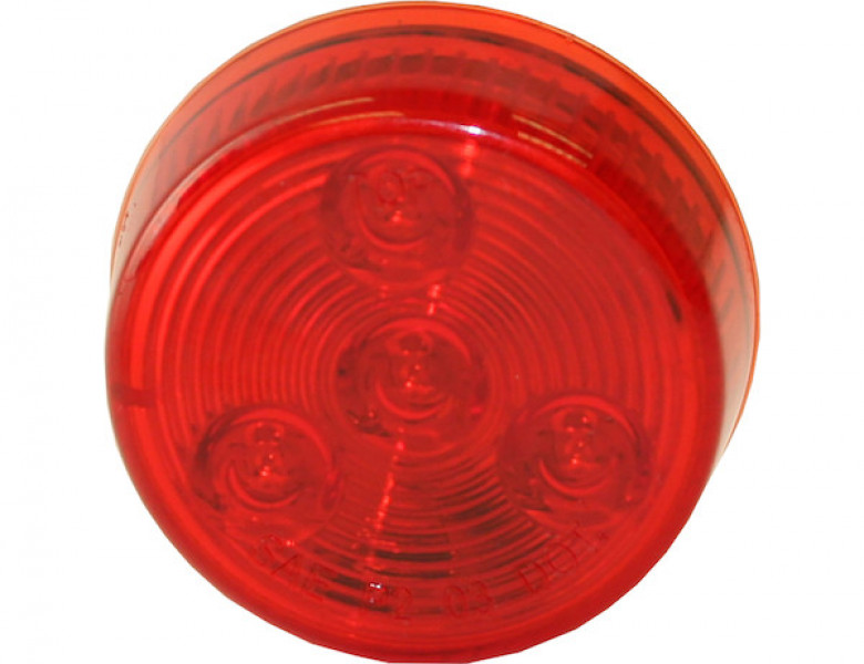 Image of 2 Inch Red Round Marker/Clearance Light with 4 LEDs (Light Only) from Buyers Products. Part number: 5622154