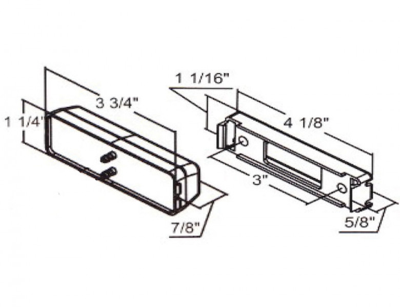 Image of 2.5 Inch Amber Surface Mount/Marker Clearance Light Kit with 3 LEDs (PL-10 Connection, Includes Bracket and Plug) from Buyers Products. Part number: 5622203