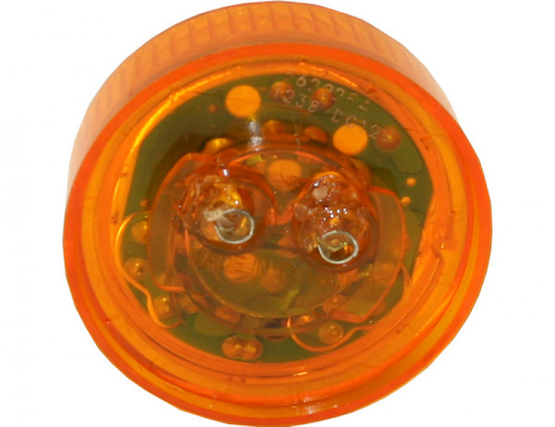 Image of 2 Inch Amber Round Marker/Clearance Light with 4 LEDs (Light Only) from Buyers Products. Part number: 5622254