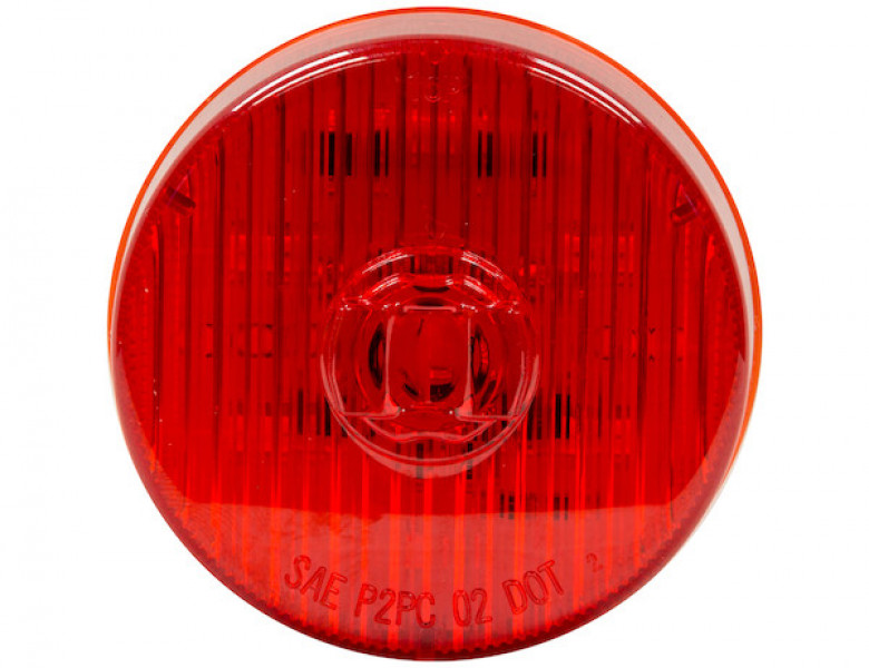 Image of 2.5 Inch Red Round Clearance/Marker Light Kit with 4 LEDs (PL-10 Connection, Includes Grommet and Plug) from Buyers Products. Part number: 5622514