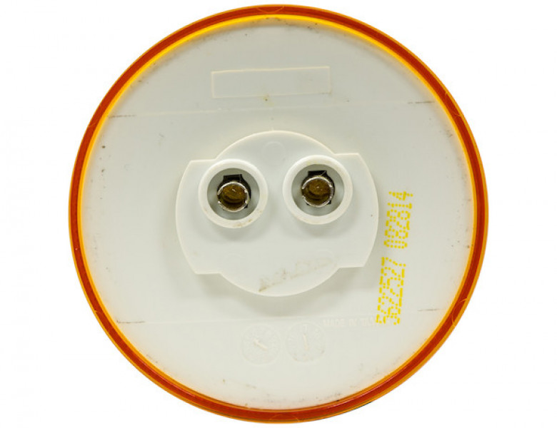 Image of 2.5 Inch Amber Round Clearance/Marker Light Kit With 4 LEDs (PL-10 Connection, Includes Grommet and Plug) from Buyers Products. Part number: 5622524