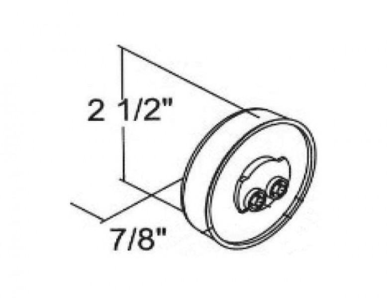 Image of 2.5 Inch Amber Marker/Clearance Light with Reflex With 4 LED from Buyers Products. Part number: 5622526