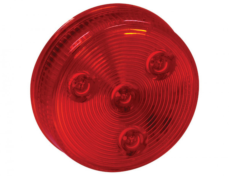 Image of Bulk 2.5 Inch Red Round Marker/Clearance Light With 4 LED from Buyers Products. Part number: 5622550