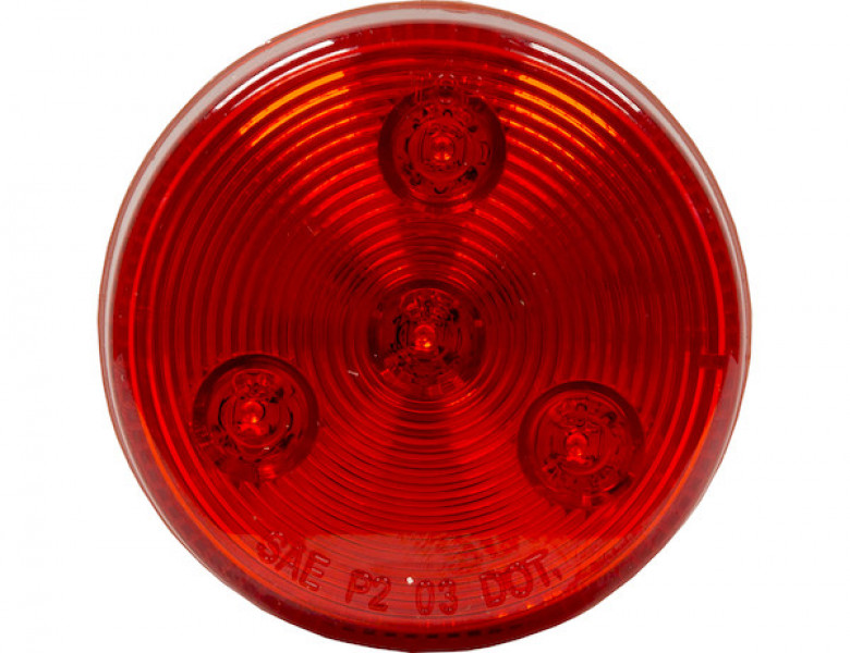 Image of Bulk 2.5 Inch Red Round Marker/Clearance Light With 4 LED from Buyers Products. Part number: 5622550