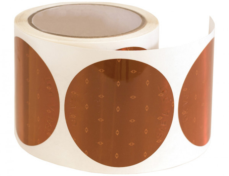 Image of 3 Inch Amber Round DOT Stick-On Reflectors - 100 Per Roll from Buyers Products. Part number: 5623001