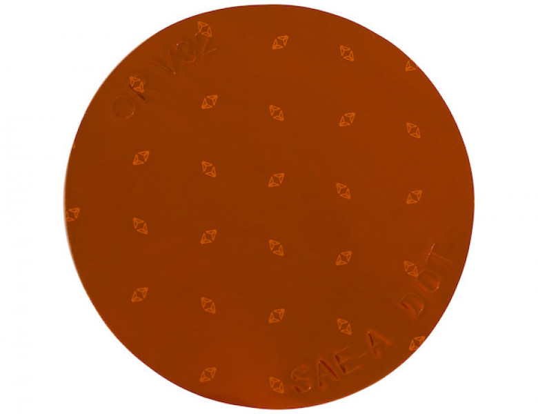 Image of 3 Inch Amber Round DOT Stick-On Reflectors - 100 Per Roll from Buyers Products. Part number: 5623001