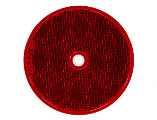 Image of 3.1875 Inch Red Round DOT Bolt-On Reflectors from Buyers Products. Part number: 5623316