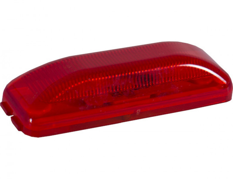 Image of 3.75 Inch Red Rectangular Marker/Clearance Light With 2 LED from Buyers Products. Part number: 5623812