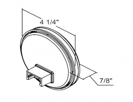 Image of 4 Inch Red Round Stop/Turn/Tail Light Kit with 18 LEDs (PL-3 Connection, Includes Grommet and Plug) from Buyers Products. Part number: 5624118