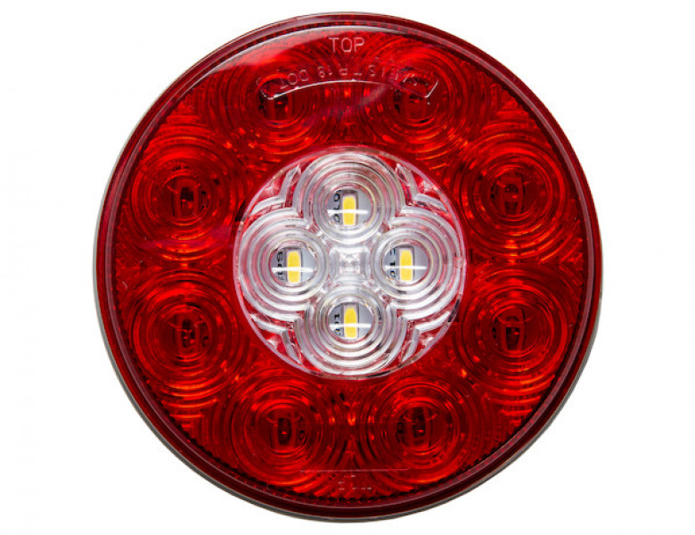 Image of 4 Inch Round Combination Stop/Turn/Tail & Backup Light (Light Only, Sold in Multiples of 10) from Buyers Products. Part number: 5624130