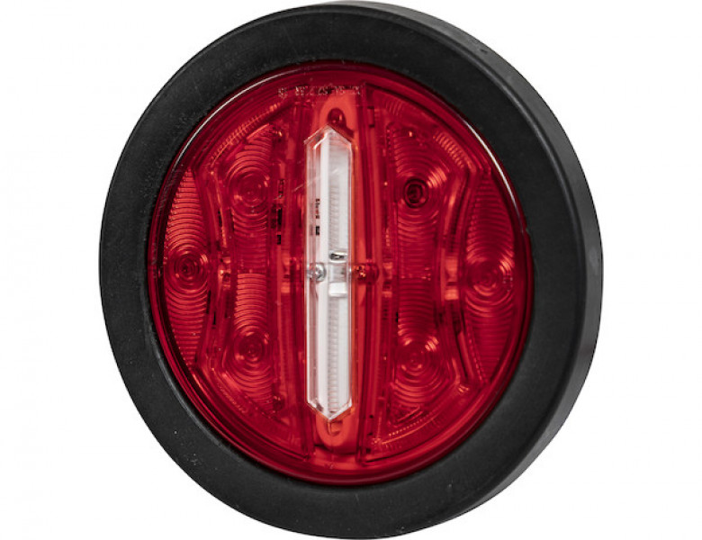 Image of 4 Inch Round Stop/Turn/Tail + Backup Combination Light with Light Stripe LED Tubes from Buyers Products. Part number: 5624132