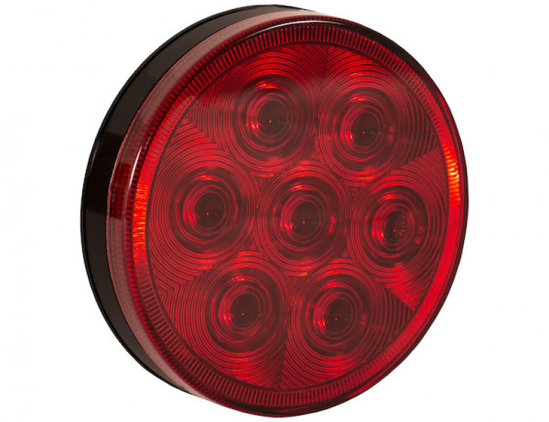 Image of 4 Inch Red Round Stop/Turn/Tail Light With 7 LEDs - Light Only from Buyers Products. Part number: 5624156