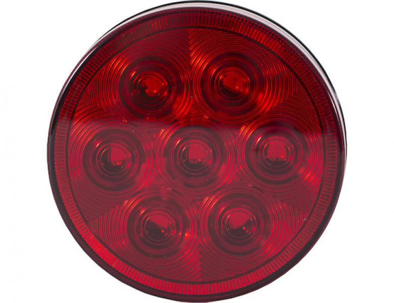 Image of 4 Inch Red Round Stop/Turn/Tail Light With 7 LEDs - Light Only from Buyers Products. Part number: 5624156