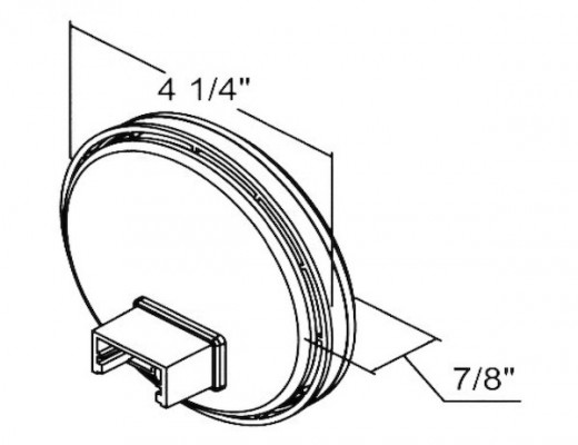 Image of 4 Inch Amber Round Turn & Park Light With 7 LEDs from Buyers Products. Part number: 5624207