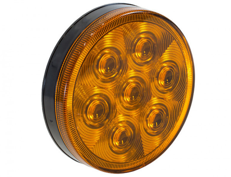 Image of 4 Inch Amber Round Turn & Park Light With 7 LEDs from Buyers Products. Part number: 5624207