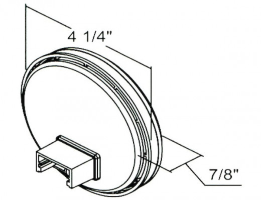 Image of 4 Inch Clear Round Backup Light Kit With 10 LEDs (PL-2 Connection, Includes Grommet and Plug) from Buyers Products. Part number: 5624310