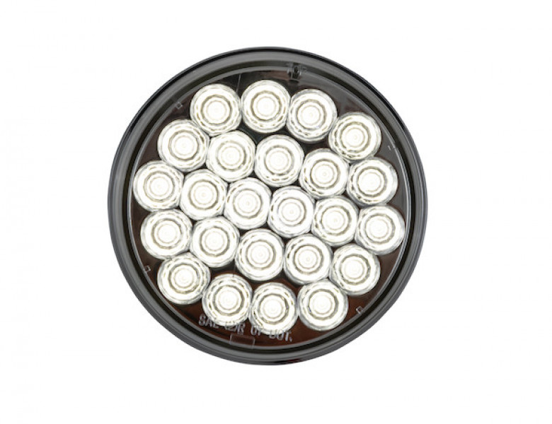 Image of 4 Inch Clear Round Backup Light Kit With 24 LEDs (PL-2 Connection, Includes Grommet and Plug) from Buyers Products. Part number: 5624324