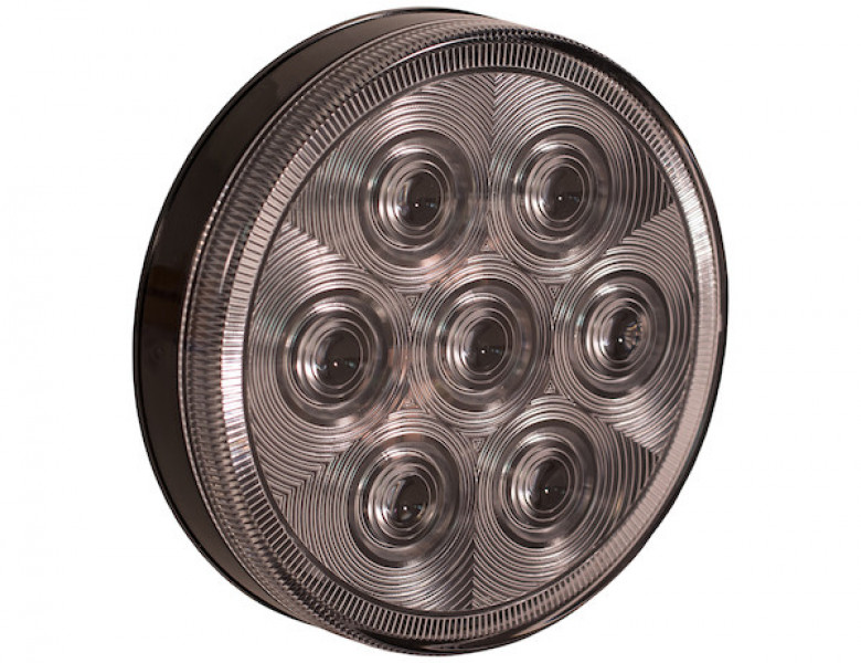 Image of 4 Inch Clear Round Backup Light With 7 LEDs - Light Only from Buyers Products. Part number: 5624356