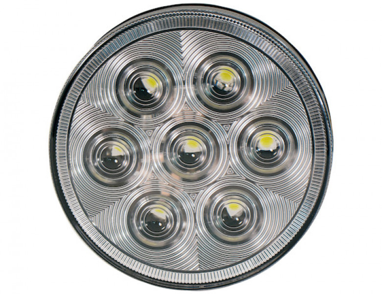 Image of 4 Inch Clear Round Backup Light With 7 LEDs - Light Only from Buyers Products. Part number: 5624356