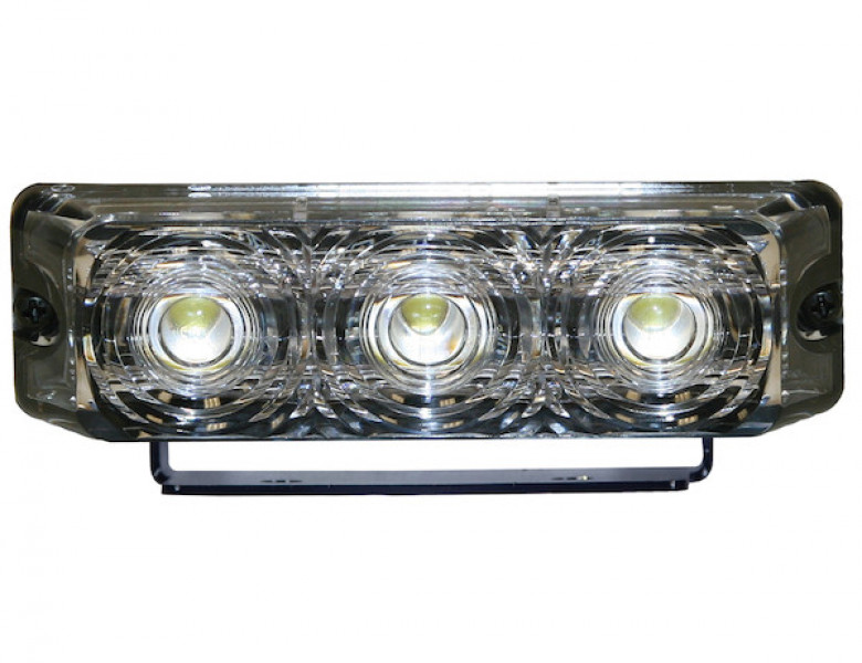 Image of 4.375 Inch Clear Rectangular Projector Light With 3 LED from Buyers Products. Part number: 5624433