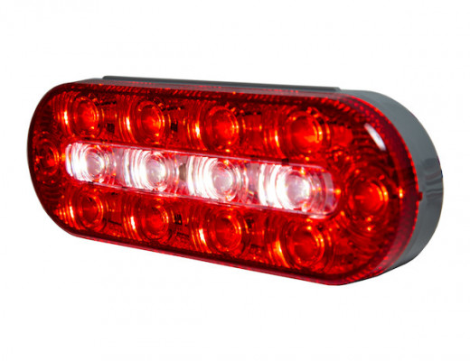 Image of 6 Inch Oval LED Combination Stop/Turn/Tail and Backup Light (Light Only) from Buyers Products. Part number: 5626130