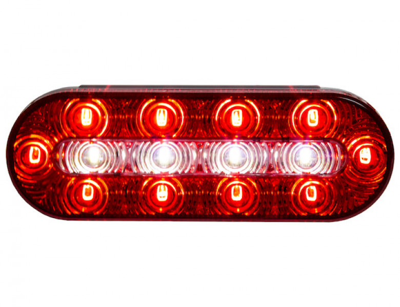 Image of 6 Inch Oval LED Combination Stop/Turn/Tail and Backup Light (Light Only) from Buyers Products. Part number: 5626130