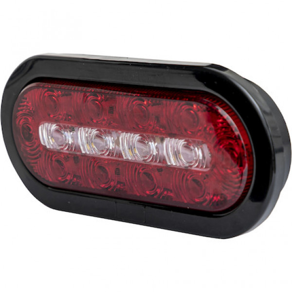 Image of 6 Inch Oval LED Combination Stop/Turn/Tail and Backup Light (Light Only) from Buyers Products. Part number: 5626130