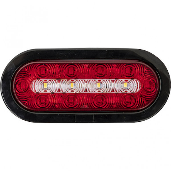 Image of 6 Inch Oval LED Combination Stop/Turn/Tail and Backup Light (Light Only) from Buyers Products. Part number: 5626130