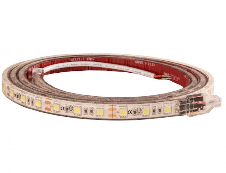 Image of 60 Inch 90-LED Strip Light with 3Mdhesive Back - Clear And Cool from Buyers Products. Part number: 5626191