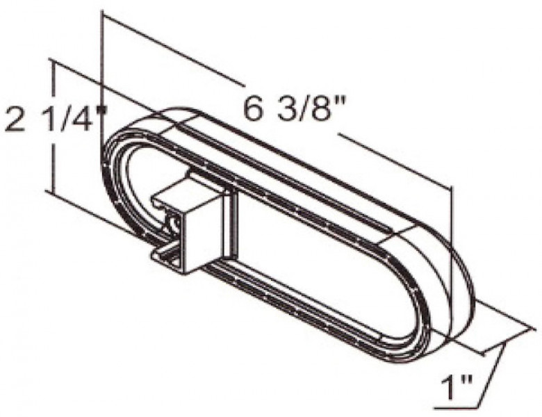 Image of 6 Inch Clear Oval Backup Light Kit with 10 LEDs (PL-2 Connection, Includes Grommet and Plug) from Buyers Products. Part number: 5626310