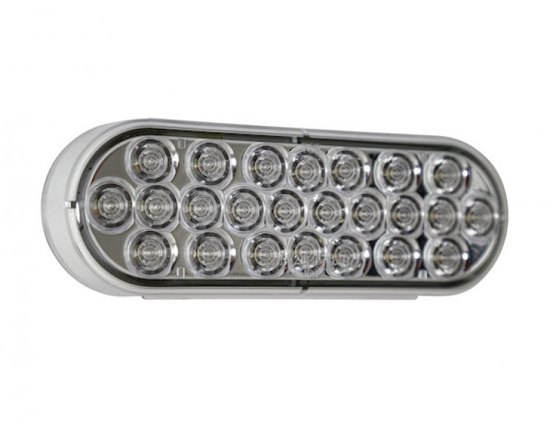 Image of Bulk 6 Inch Clear Oval Backup Light With 24 LEDs (Sold in Multiples of 10) from Buyers Products. Part number: 5626325