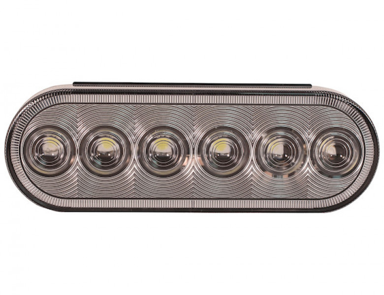 Image of Bulk 6 Inch Clear Oval Backup Light With 6 LEDs from Buyers Products. Part number: 5626356