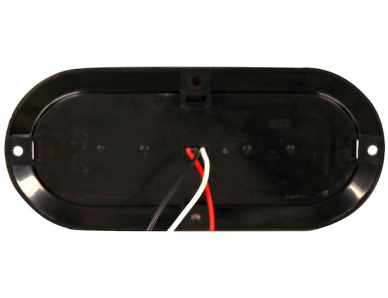 Image of 6 Inch Red Oval Stop/Turn/Tail Surface Mount Light Kit with 10 LEDs (PL-3 Connection, Includes Grommet and Plug) from Buyers Products. Part number: 5626552