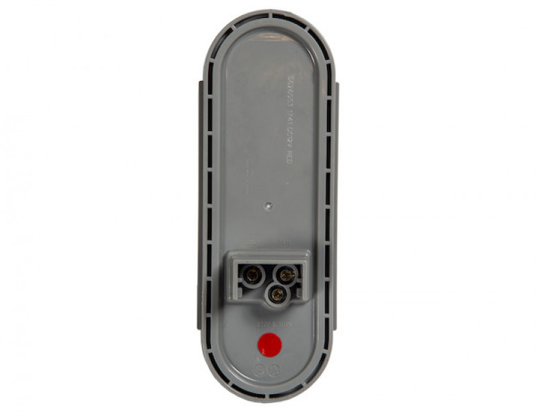 Image of 6 Inch Oval Stop/Turn/Tail Light With 10 Red LEDs, Clear Lens from Buyers Products. Part number: 5626553