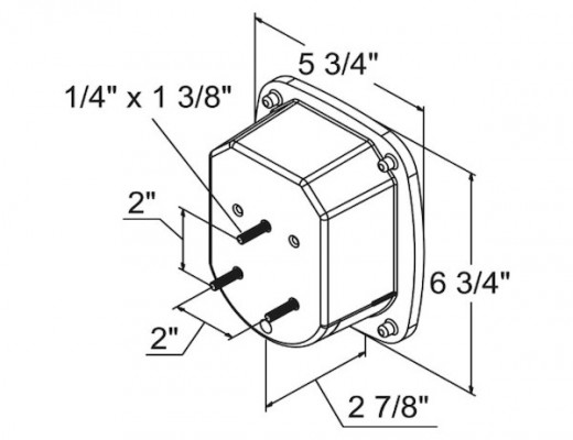 Image of Passenger Side 5.75 Inch Red Stop/Turn/Tail Light from Buyers Products. Part number: 5626734