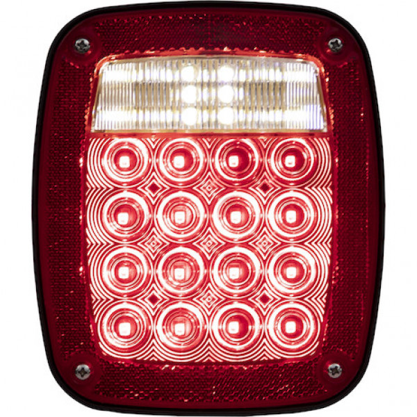 Image of Passenger Side 5.75 Inch Red Stop/Turn/Tail Light from Buyers Products. Part number: 5626734