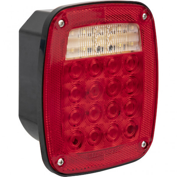 Image of Passenger Side 5.75 Inch Red Stop/Turn/Tail Light from Buyers Products. Part number: 5626734