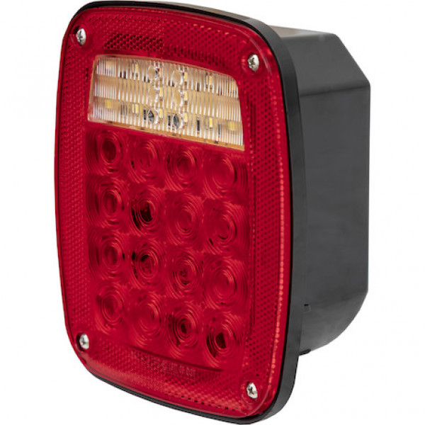 Image of Passenger Side 5.75 Inch Red Stop/Turn/Tail Light from Buyers Products. Part number: 5626734