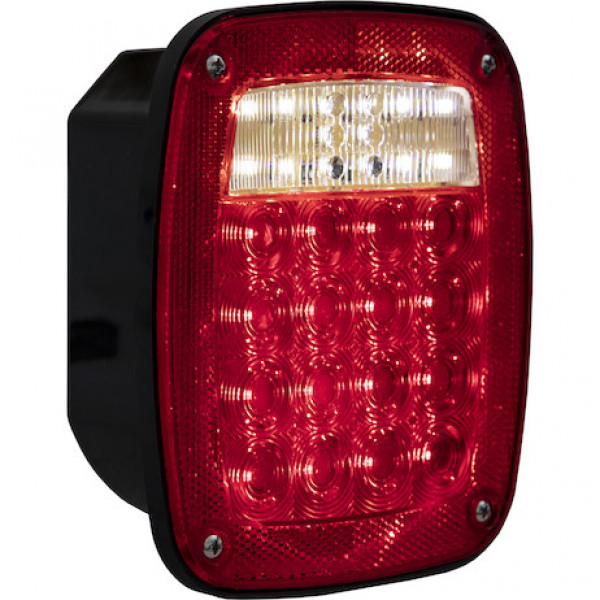 Image of Passenger Side 5.75 Inch Red Stop/Turn/Tail Light from Buyers Products. Part number: 5626734