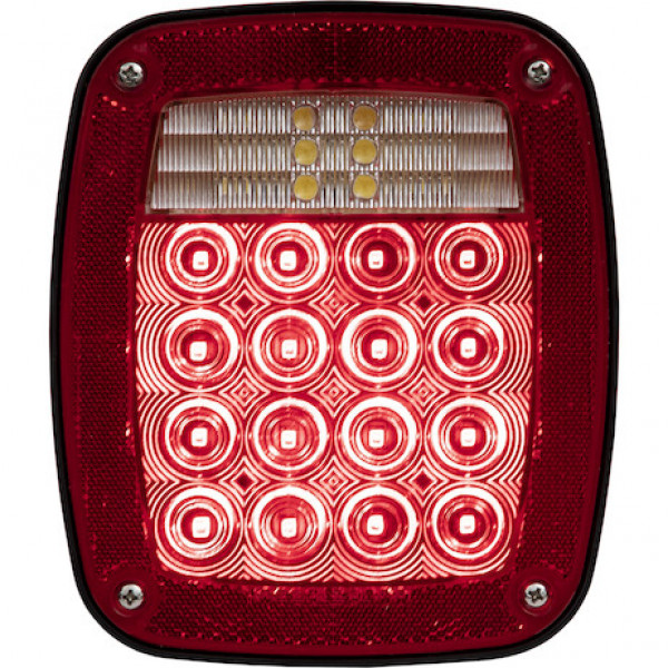 Image of Passenger Side 5.75 Inch Red Stop/Turn/Tail Light from Buyers Products. Part number: 5626734