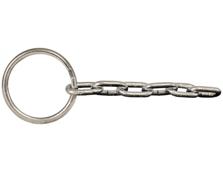 Image of Plain Welded Ring with 14 Links of Chain for L001 Tailgate Release Lever from Buyers Products. Part number: 58R14